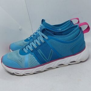 Vionic Captivate Sneakers Womens Sz 9 Running Athletic Shoes Blue Mesh Lace-Up